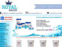 Tablet Screenshot of havuzkimyasallarim.com